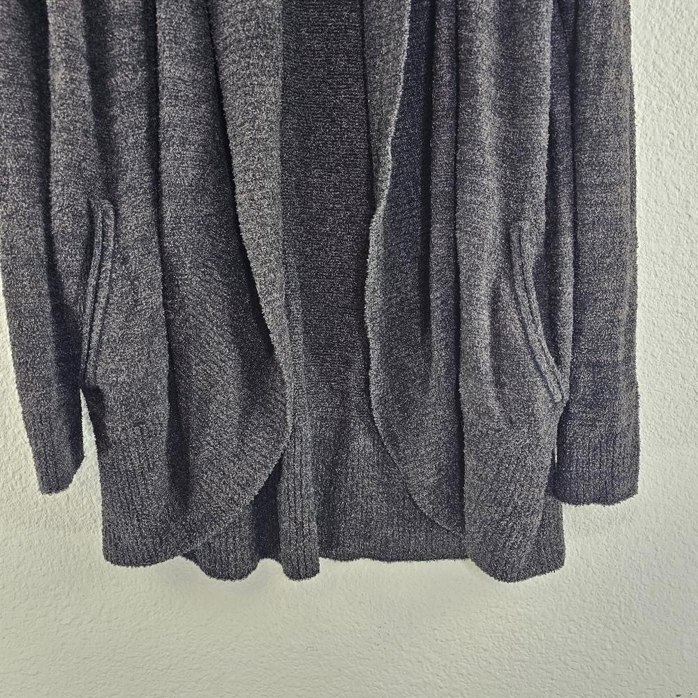 Barefoot Dreams 452 cozy lite pocket open cardigan Large XL - Picture 4 of 10